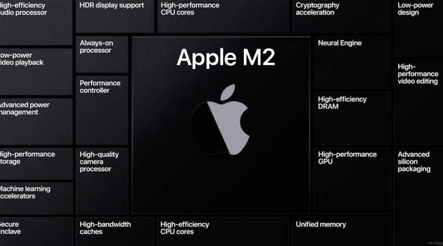 مشخصات اولیه تراشه M2 اپل